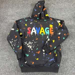 Brooklyn's Best Savage Paint Splatter Drip Hoodie